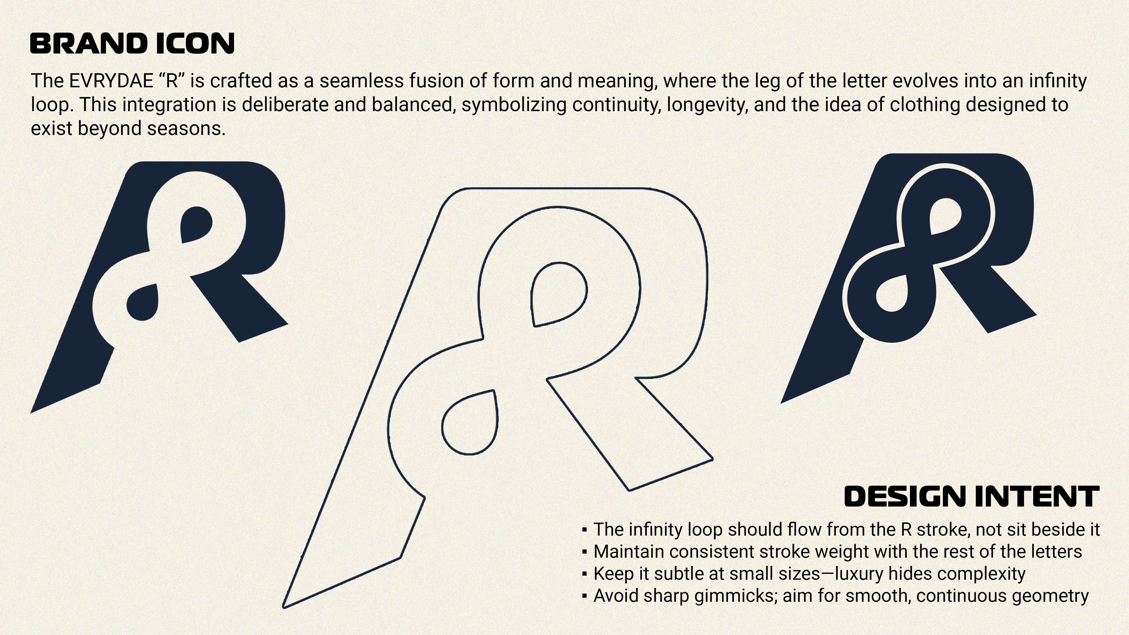 EVRYDAE Brand Icon — Infinity R Mark